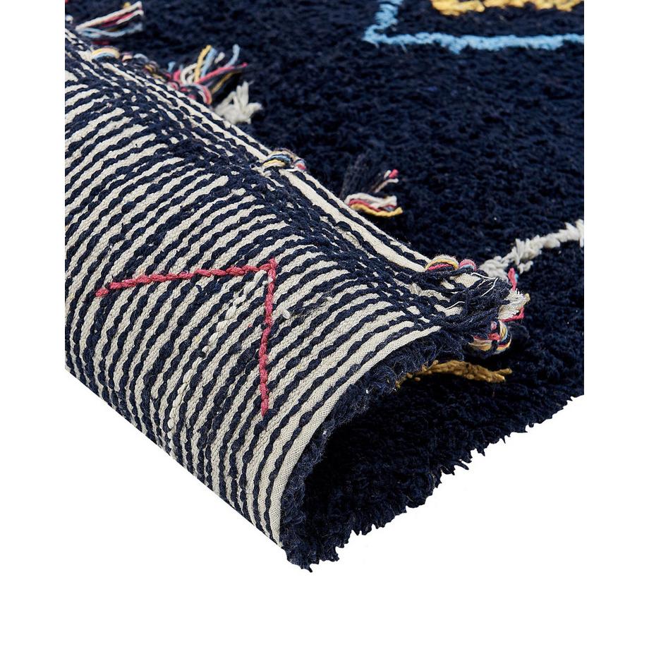 Beliani Teppich aus Baumwolle Boho CORUM  