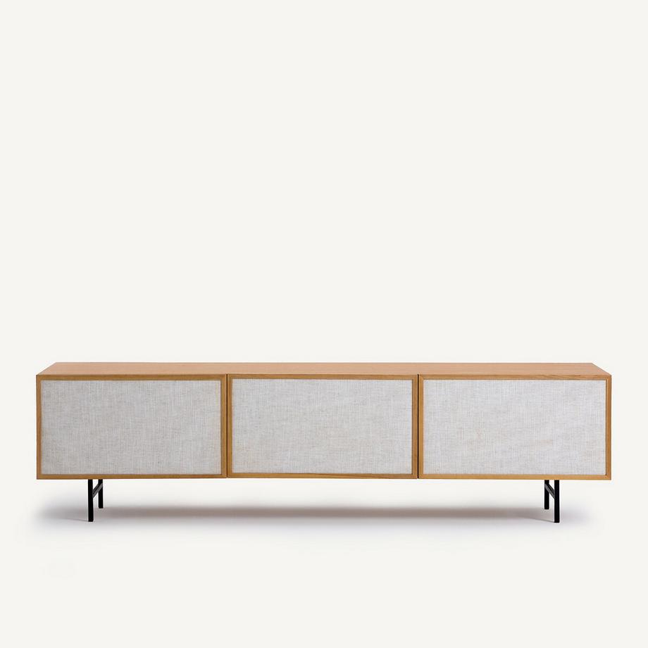 AM.PM TV-Reihenmöbel mit Eichenfurnier und Stoff Pletenice  