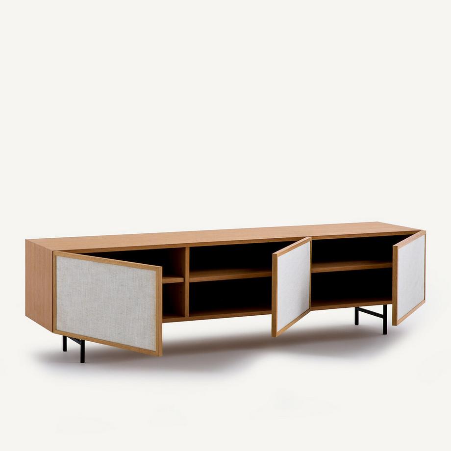 AM.PM TV-Reihenmöbel mit Eichenfurnier und Stoff Pletenice  