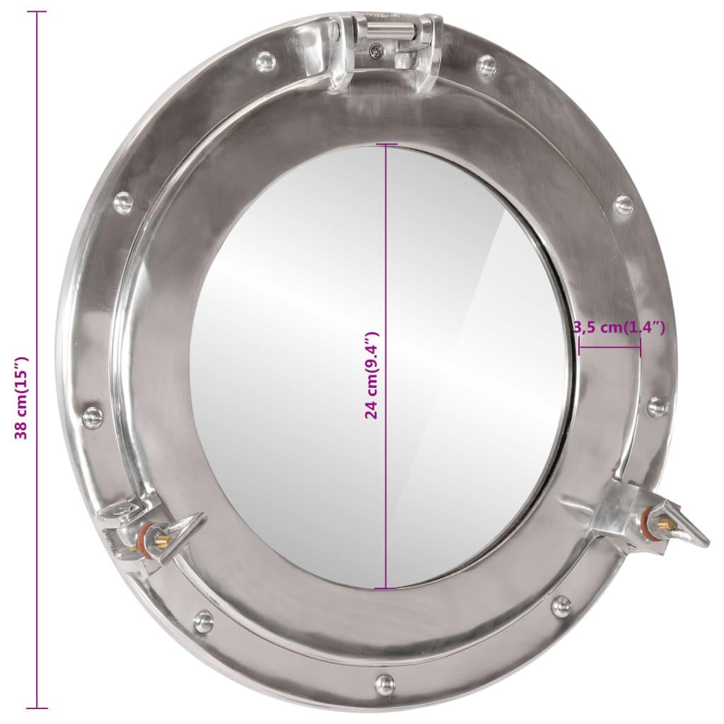 VidaXL Miroir en forme de hublot aluminium  