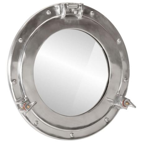 VidaXL Miroir en forme de hublot aluminium  