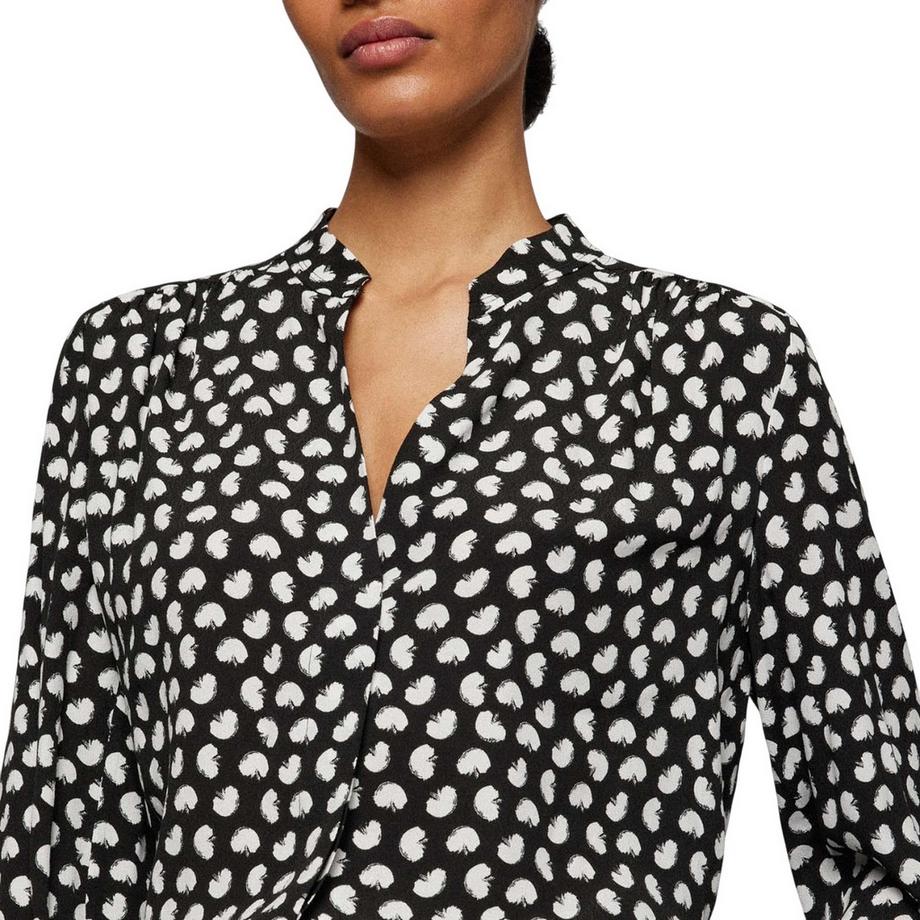 HUGO BOSS Banora17 Blusa a Pois con Colletto Button Down  