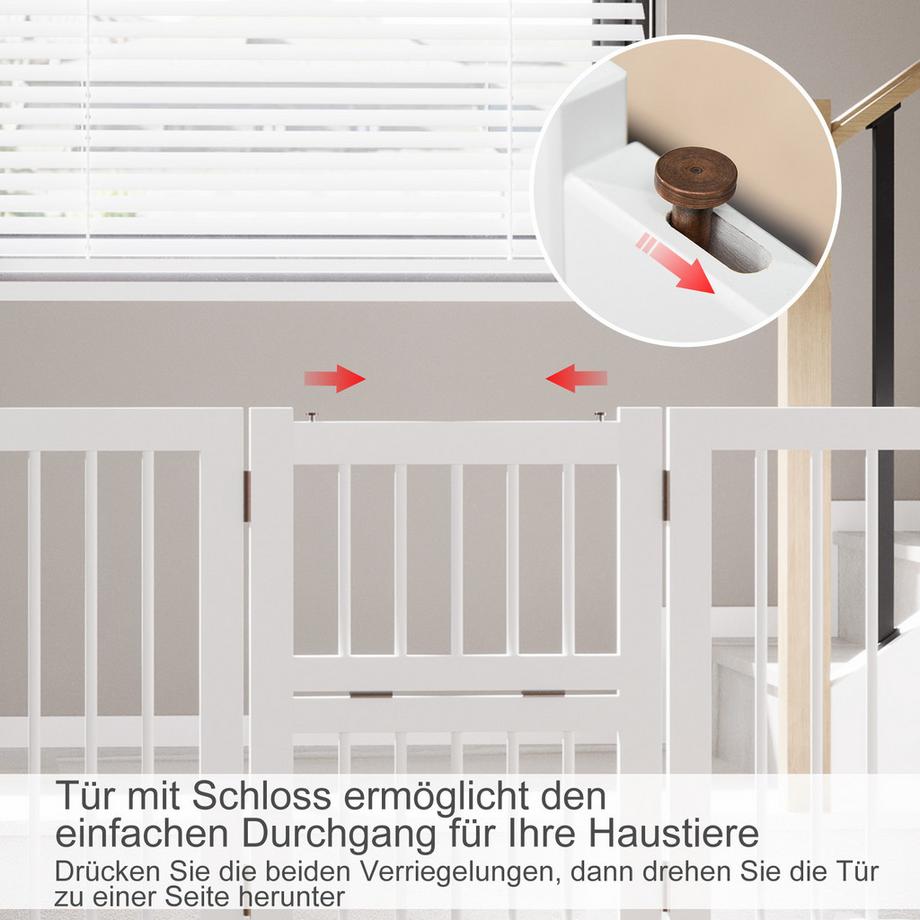 PawHut  Hunde-Absperrgitter 