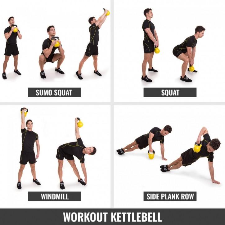 Gorilla Sports  Kettlebell Kunststoff 