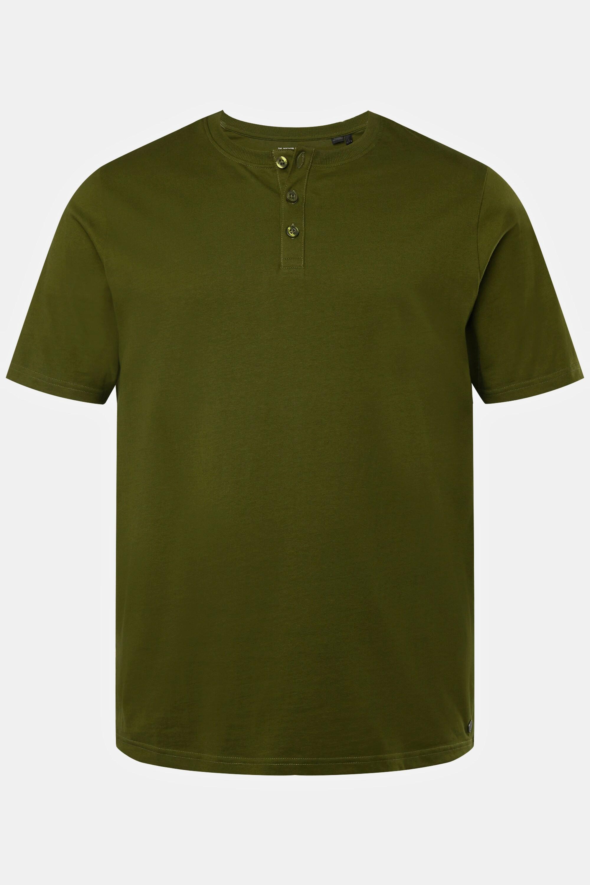 JP1880  T-shirt Henley, collection Basic. Manches courtes et patte de boutonnage 