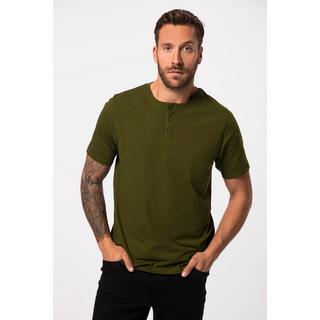 JP1880  T-shirt Henley, collection Basic. Manches courtes et patte de boutonnage 