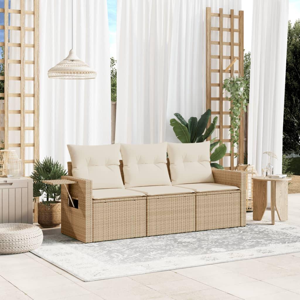 VidaXL set divano da giardino Polirattan  