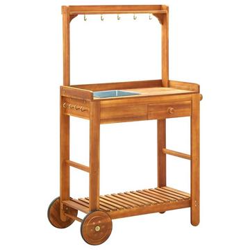 Chariot de cuisine de jardin bois