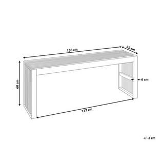 Beliani Tavolino da giardino en Legno d'acacia Rustico BELLANO  