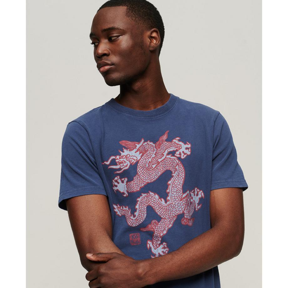 Superdry Drachen Print T-Shirt  