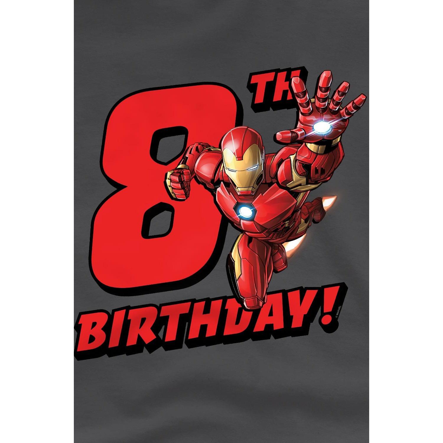 Iron Man  TShirt  8 Geburtstag 