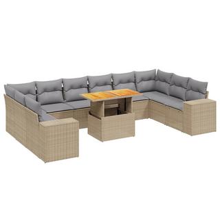 VidaXL set divano da giardino Polirattan  