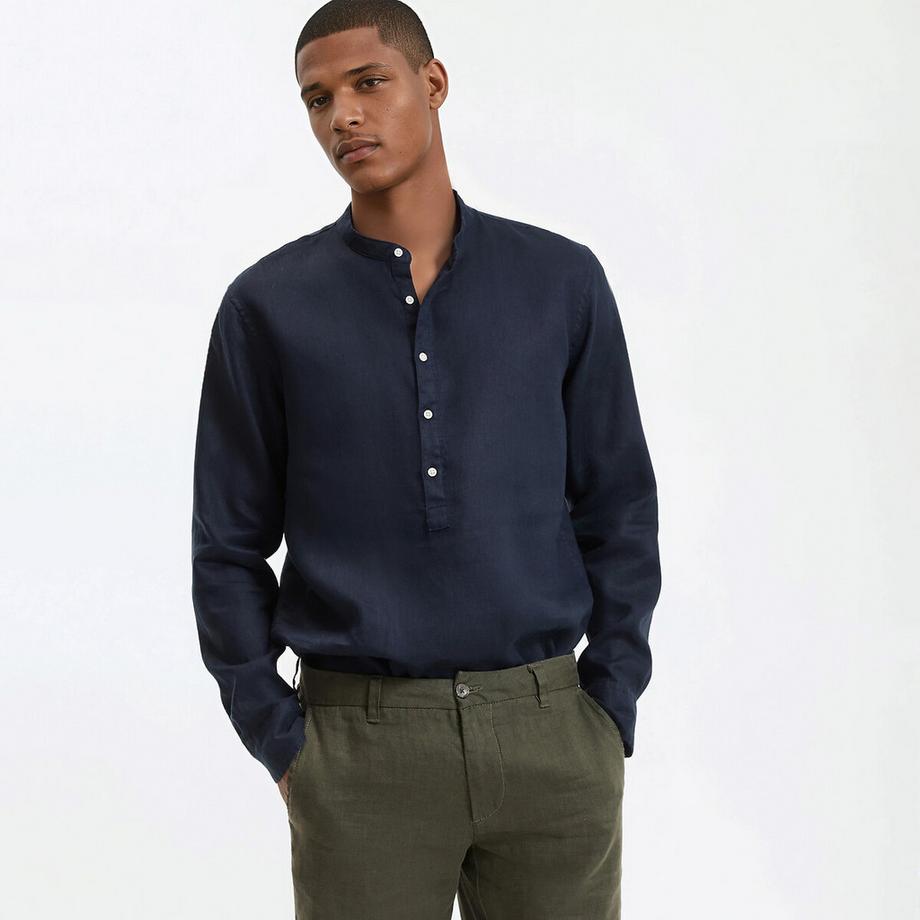 Chemise vareuse en lin