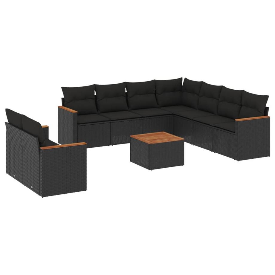 VidaXL set divano da giardino Polirattan  