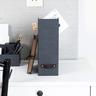 Bigso Box of Sweden ESTELLE Stehsammler Büroablage   Schwarz Canvas  