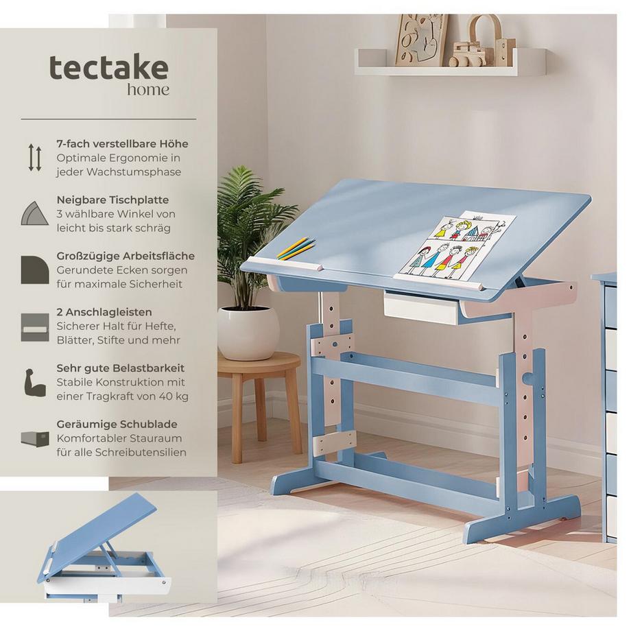 Tectake Scrivania  in legno  