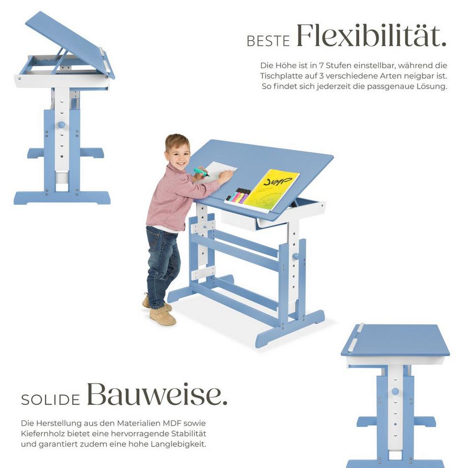 Tectake Scrivania  in legno  