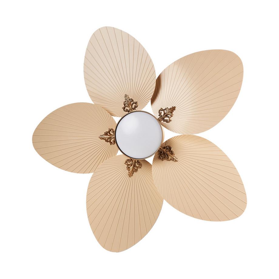 Beliani Ventilateur de plafond avec lampe en Métal Glamour BORMEJO  