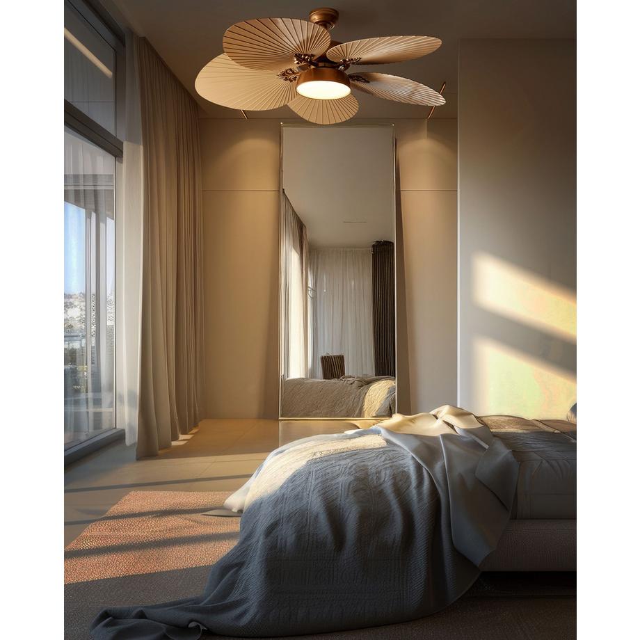 Beliani Ventilateur de plafond avec lampe en Métal Glamour BORMEJO  