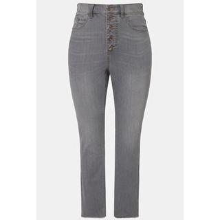 Studio Untold  Skinny Jeans, schmales Bein, 5-Pocket, High-Waist, Knopfleiste 