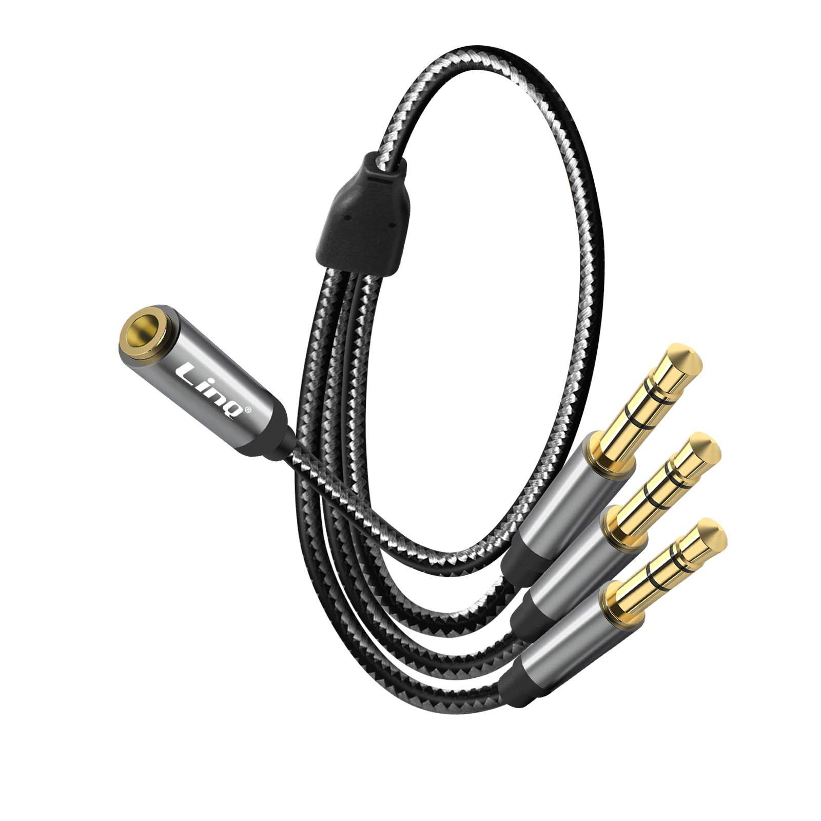 Avizar  Splitter triple Jack 3.5mm, LinQ 