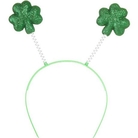 Tectake  St. Patrick’s Day Kopfschmuck glitzernde Kleeblätter 