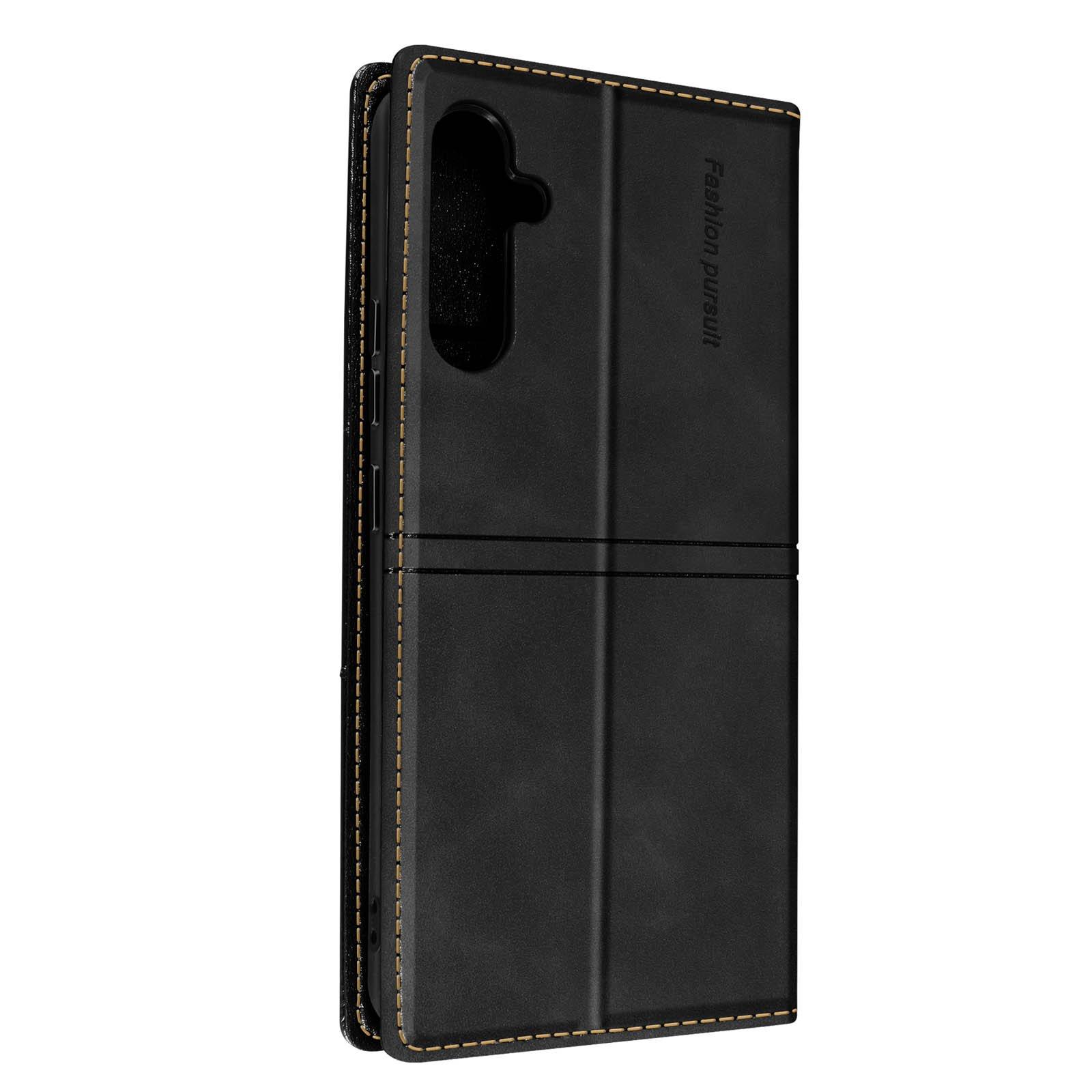 Avizar  Samsung A54 5G Wallet Etui Schwarz 