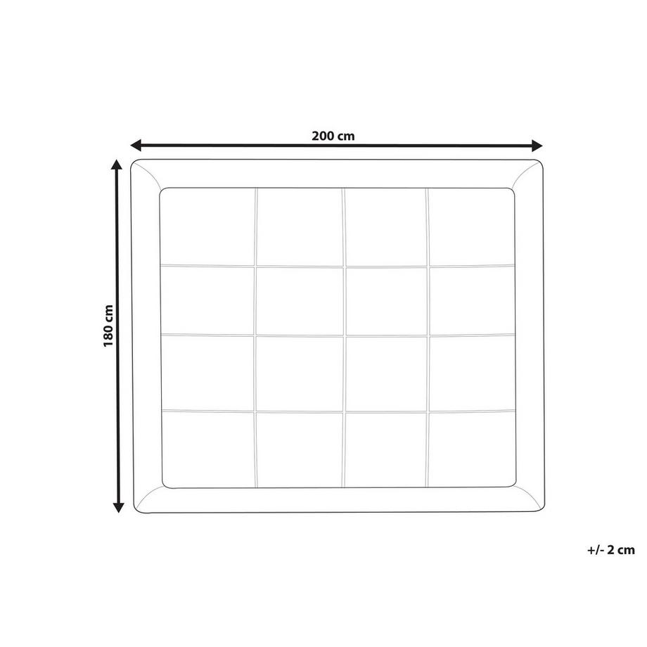 Beliani Protezioni per materassi en Microfibra AIZKORRI  