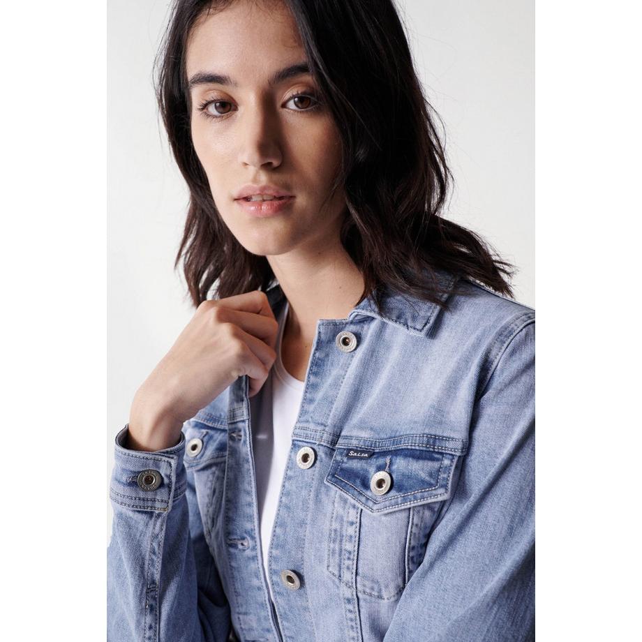 Salsa Denim Trucker Jacket Slim Fit  