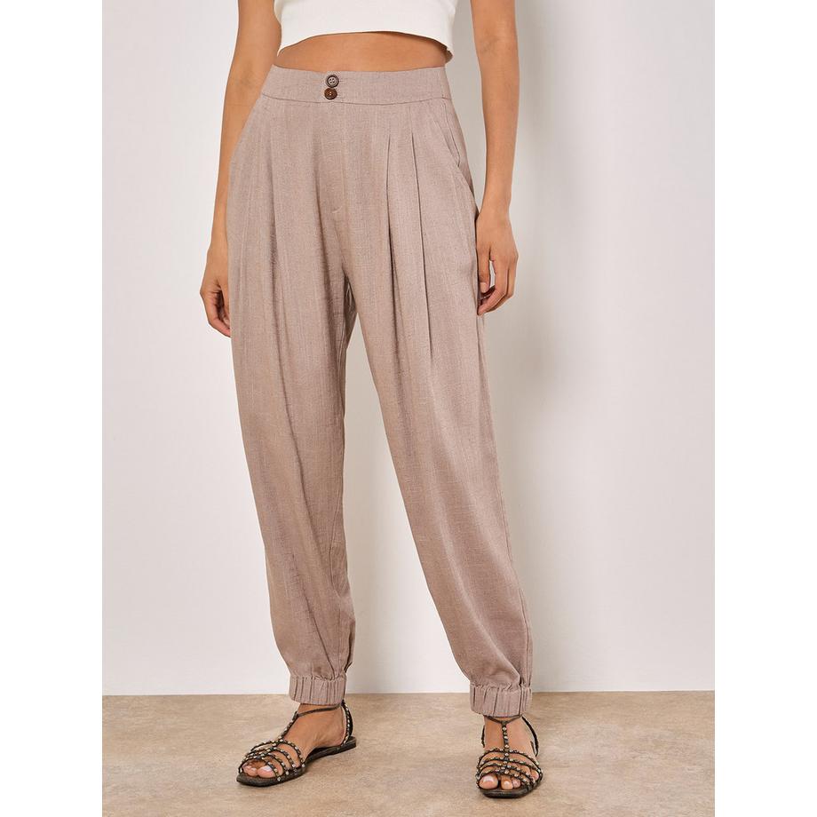 APRICOT Linen Blend Woven Joggers  