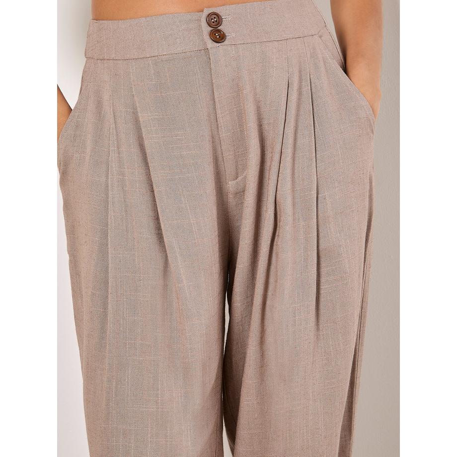 APRICOT Linen Blend Woven Joggers  