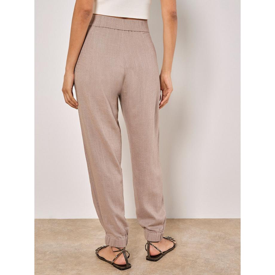 APRICOT Linen Blend Woven Joggers  