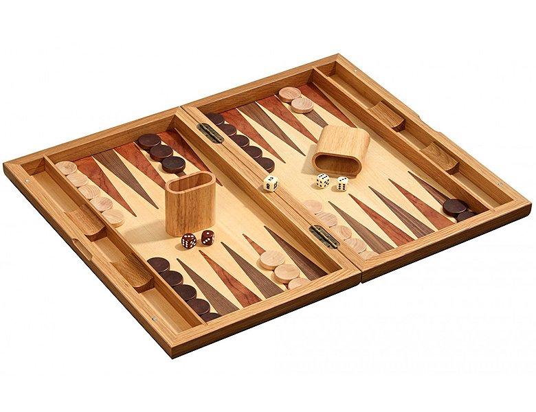 Philos  Spiele Backgammon - Milos - gross - Magnetverschluss 