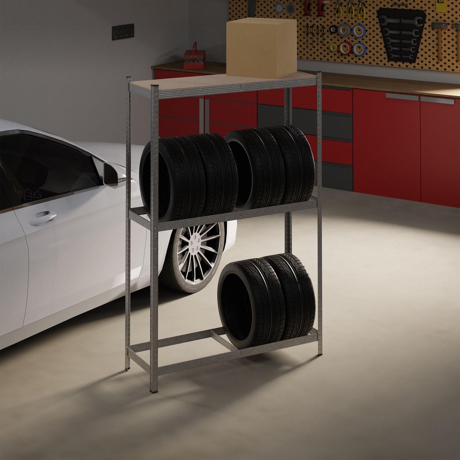 Northix Reifenregal für 8 Reifen  