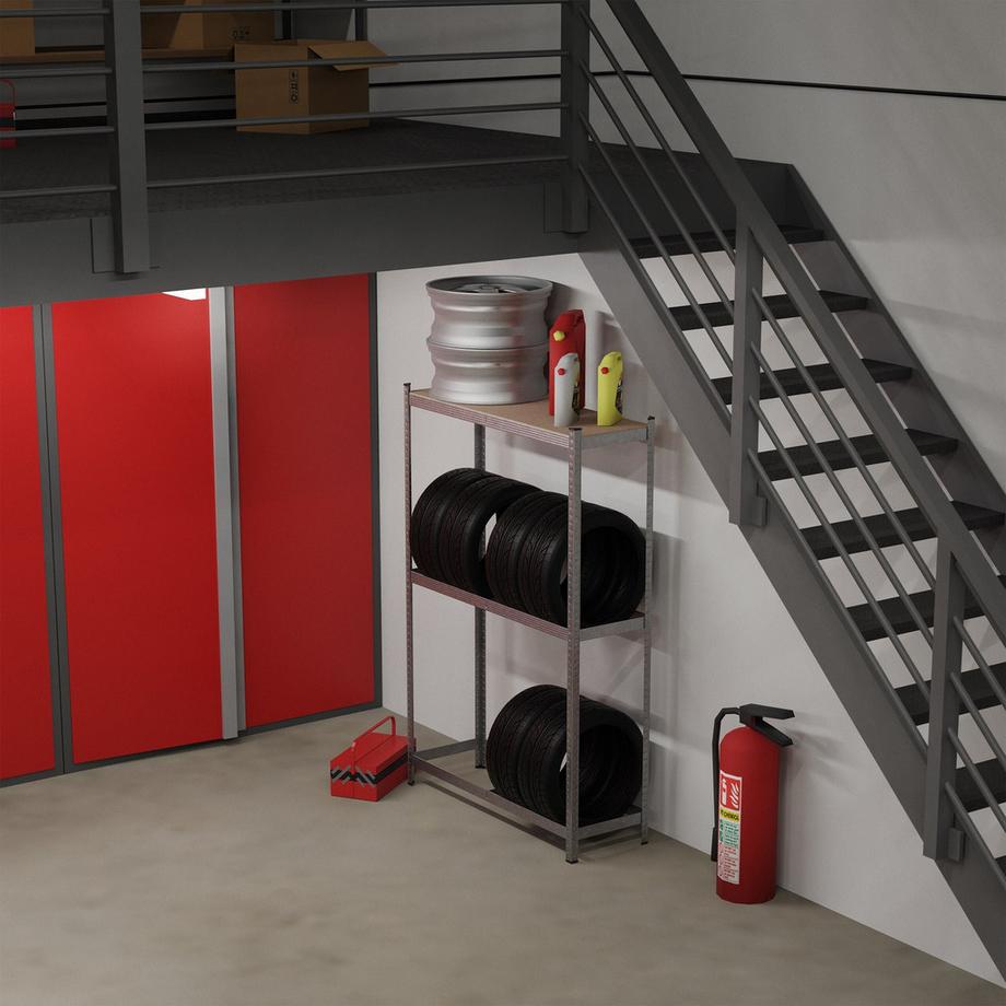 Northix Reifenregal für 8 Reifen  