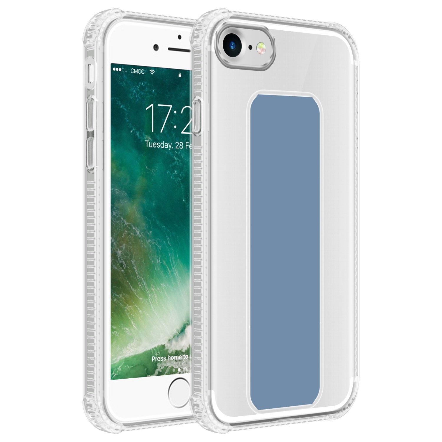 Cadorabo  Housse compatible avec Apple iPhone 7 / 7S / 8 / SE 2020 - Coque de protection en silicone TPU flexible avec support et fonction stand 