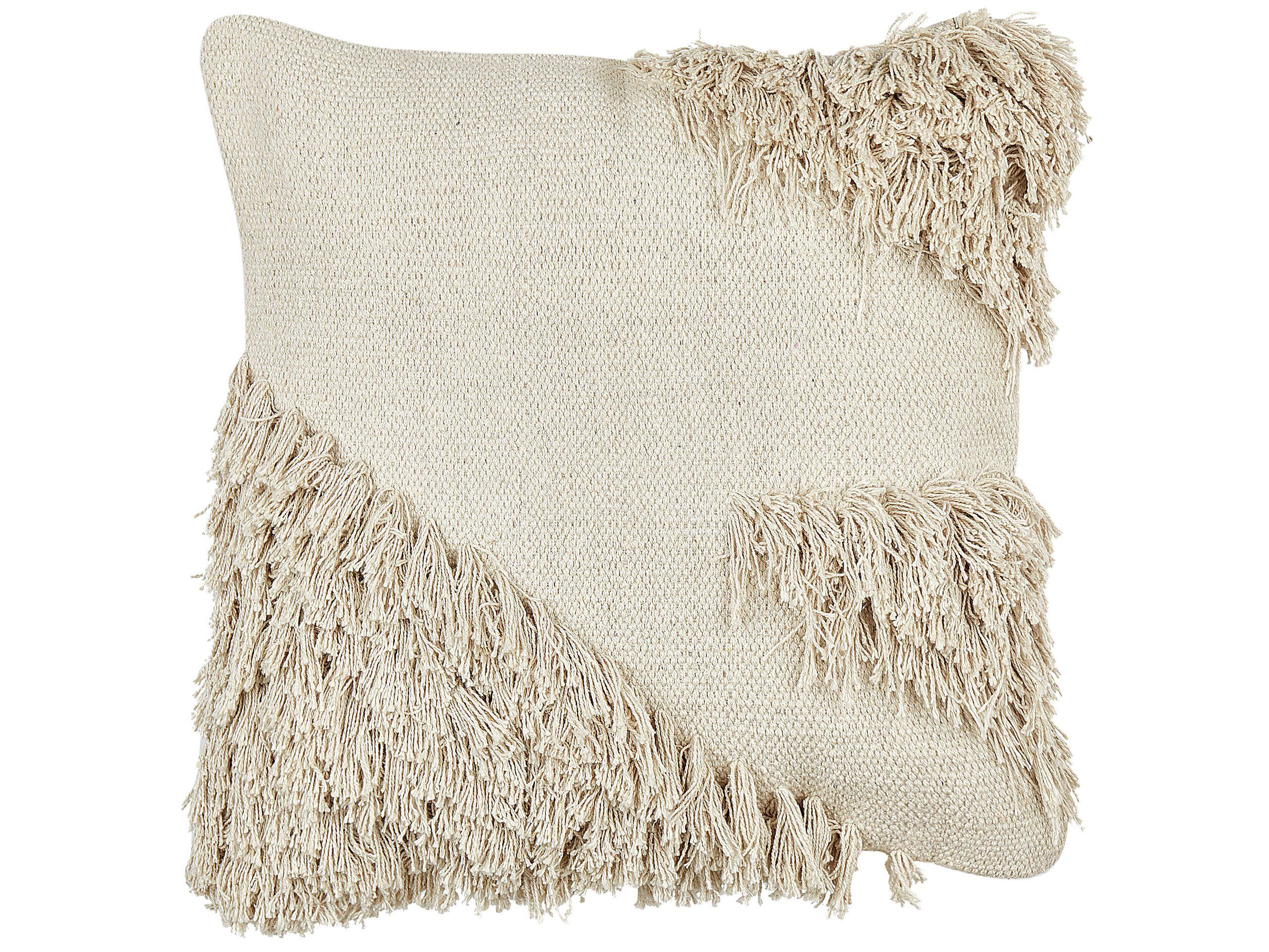 Beliani Lot de 2 coussins en Coton Boho SOURWOOD  