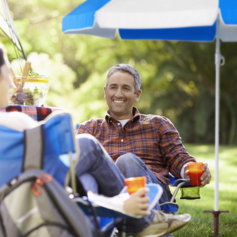 Northix Brauner Sonnenschirm-Schraubhalter  