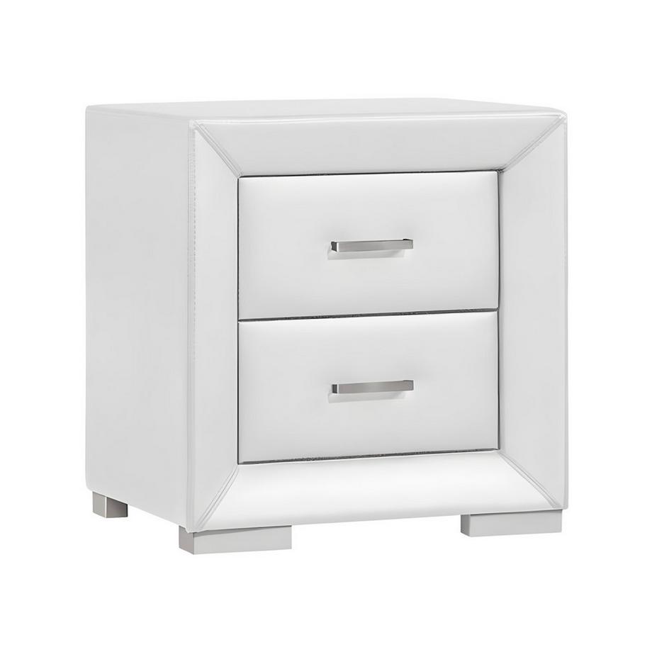 Vente-unique Table de chevet CAPITOLE 2 tiroirs Simili  