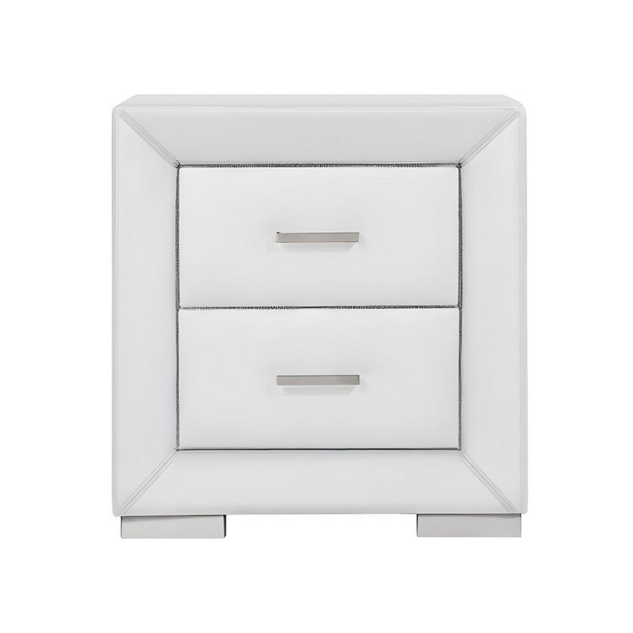 Vente-unique Table de chevet CAPITOLE 2 tiroirs Simili  