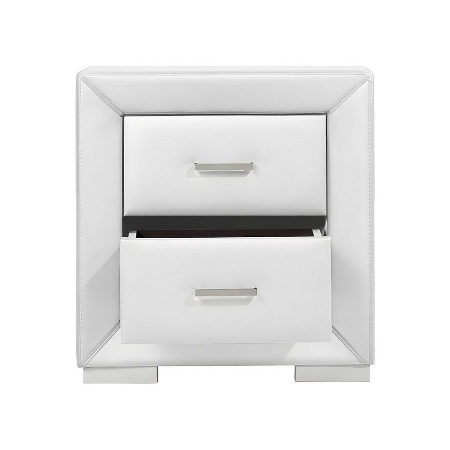 Vente-unique Table de chevet CAPITOLE 2 tiroirs Simili  