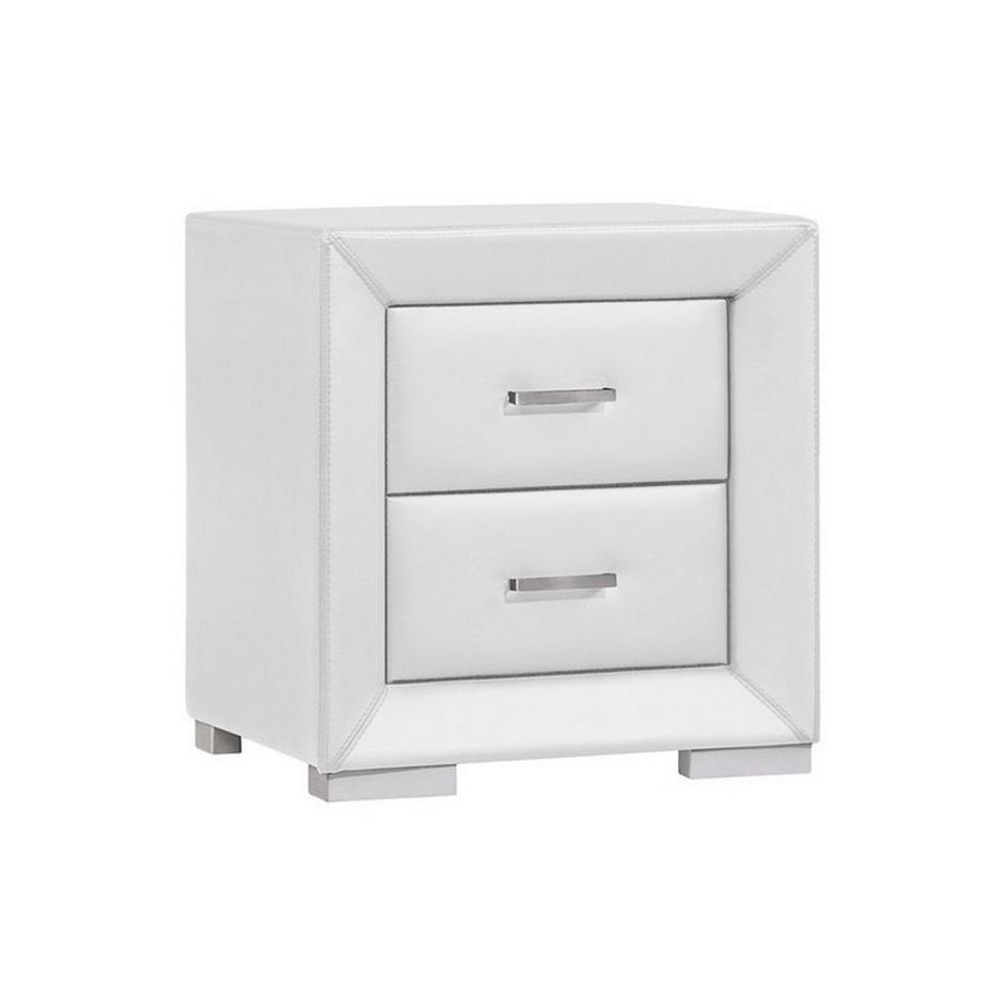 Vente-unique Table de chevet CAPITOLE 2 tiroirs Simili  