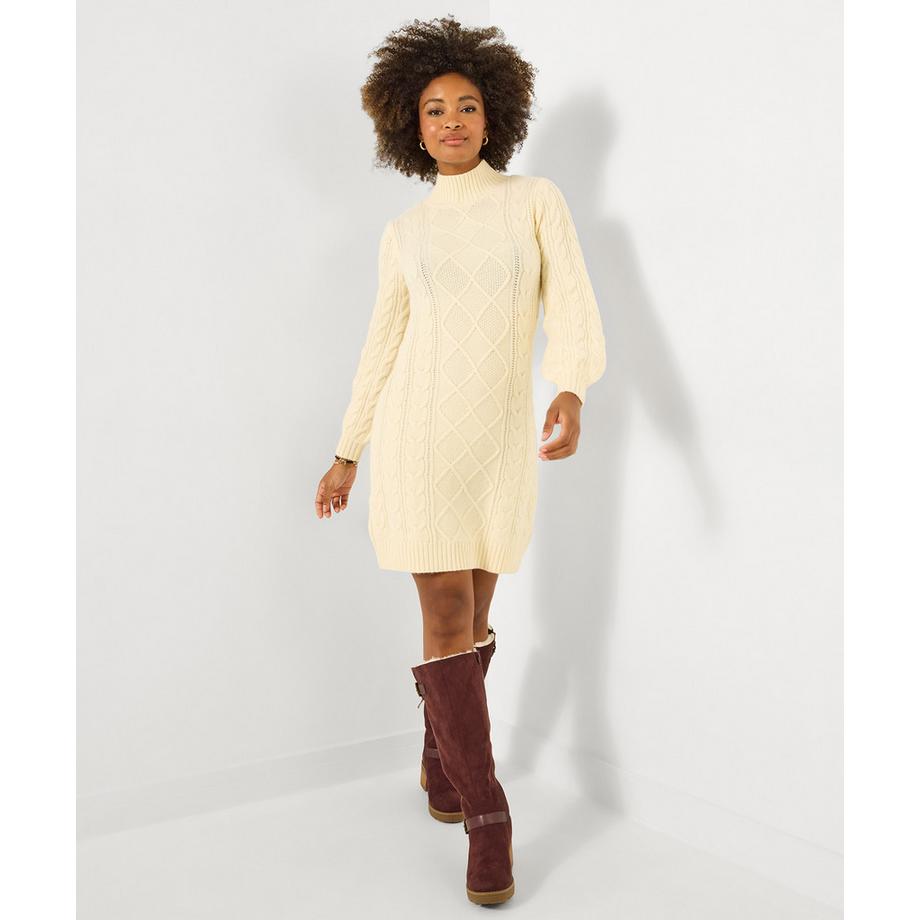 Joe Browns Mini Strickkleid Zopfmuster  