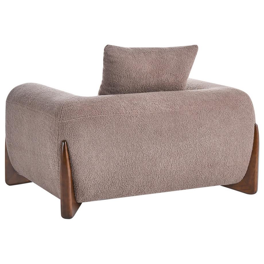 Beliani Fauteuil en Bouclé Moderne VINLIDEN  