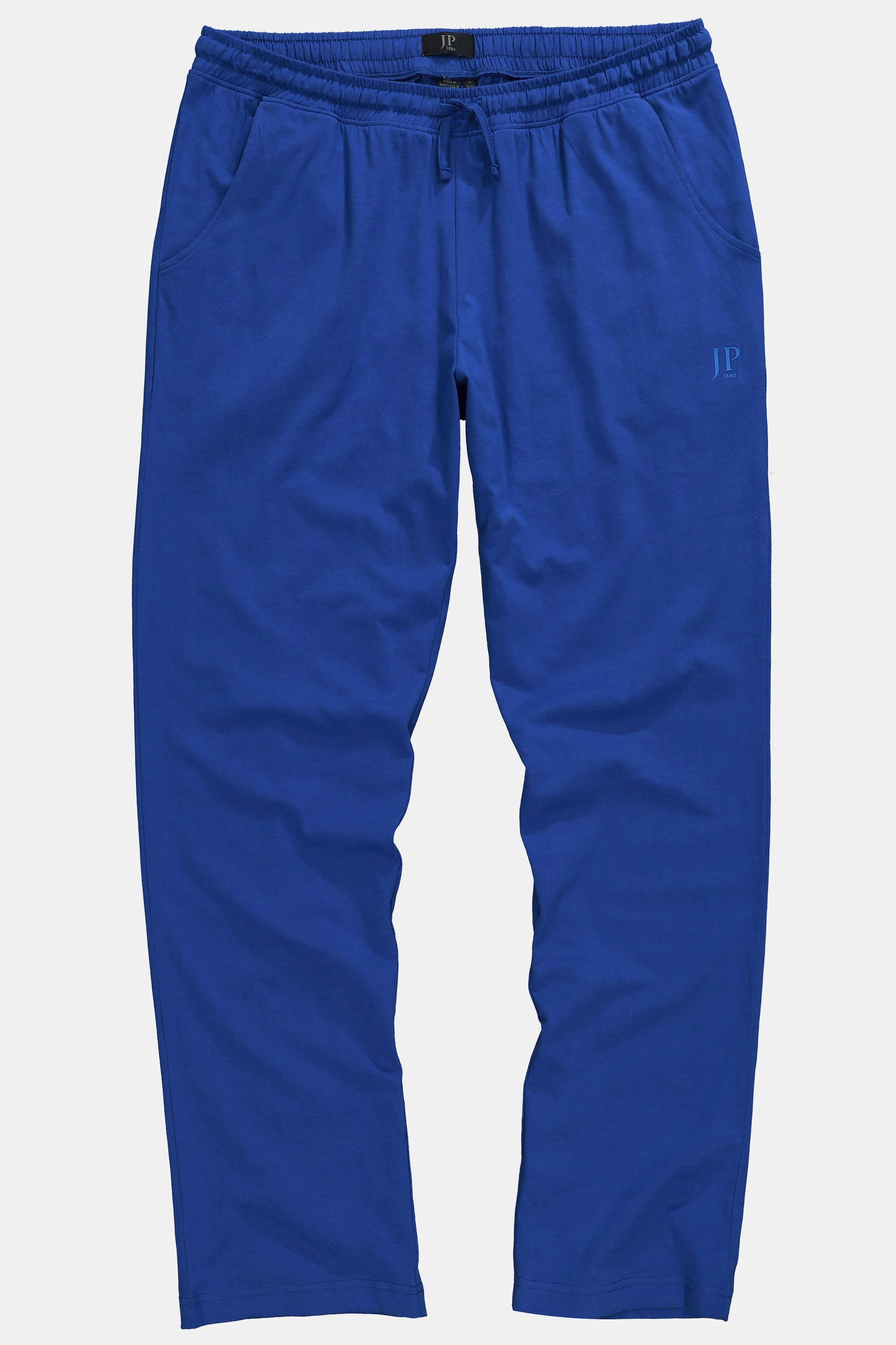 JP1880  Pantalon de pyjama Homewear à taille élastique bleu cobalt 