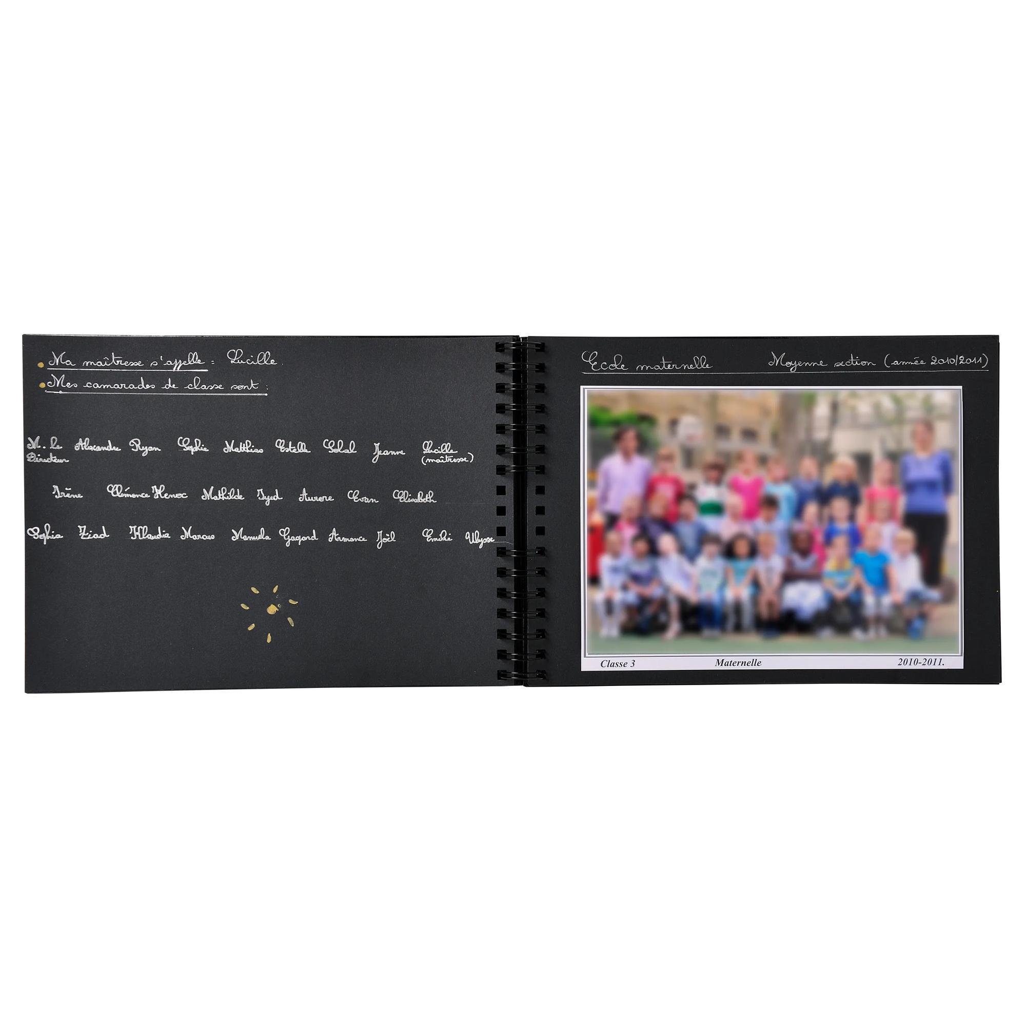 Exacompta Spiralalbum 50en Seiten pour photos de classe - 32x22 cm  