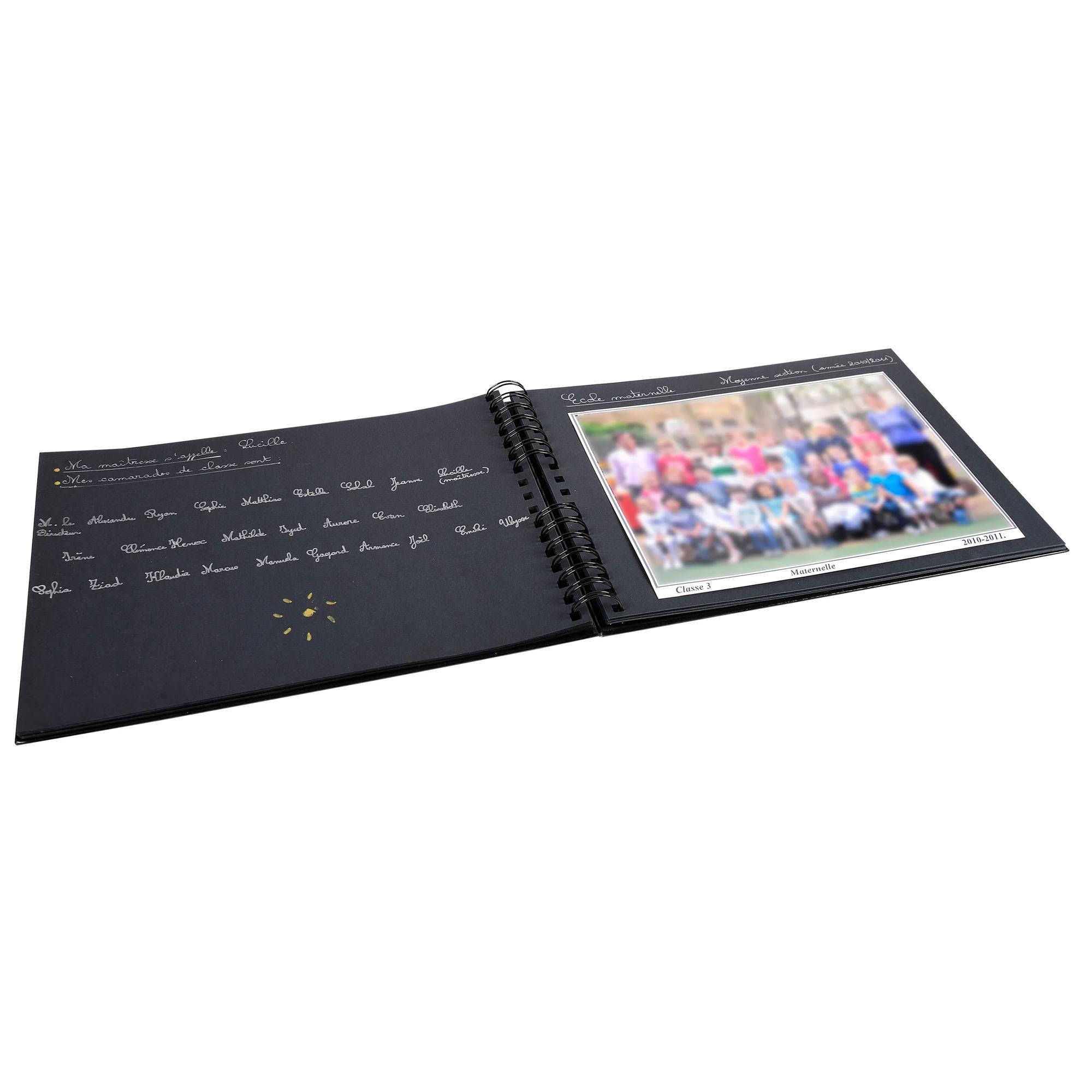 Exacompta Spiralalbum 50en Seiten pour photos de classe - 32x22 cm  