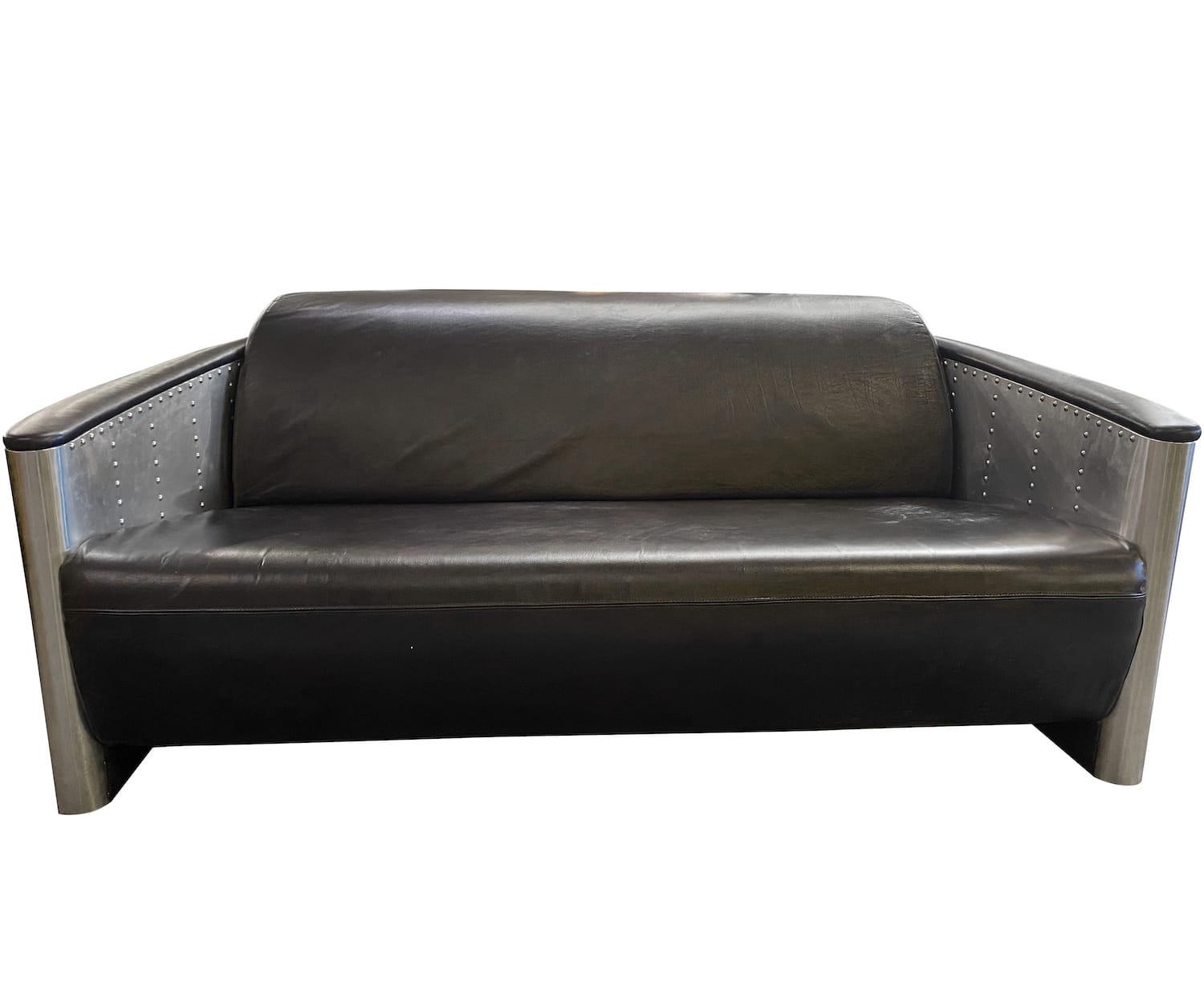 mutoni Sofa Bolton 3-Sitzer Vintage Black  