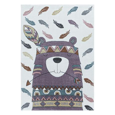 Paco Home Carpet pour enfants Indian Violet  