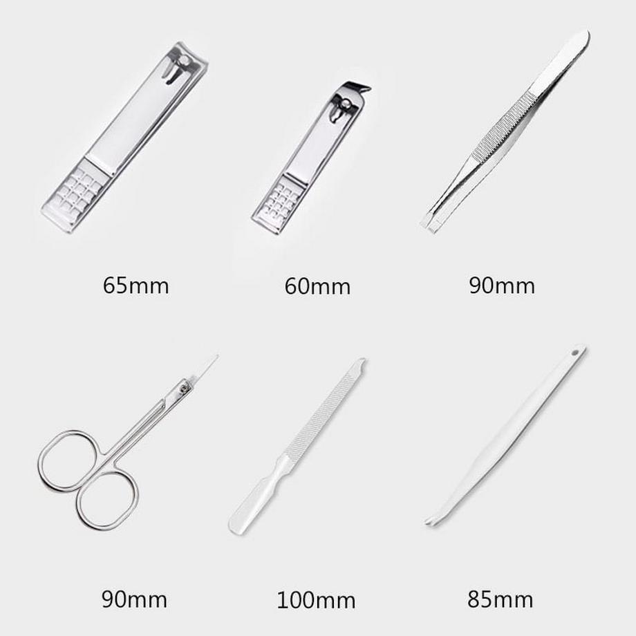 eStore  Maniküre-Set - 10 Teile aus Edelstahl 